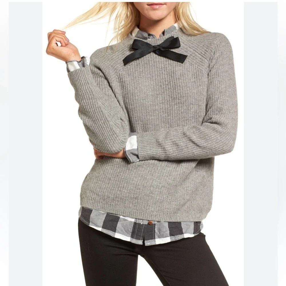 J. Crew Gayle Bow Neck Sweater